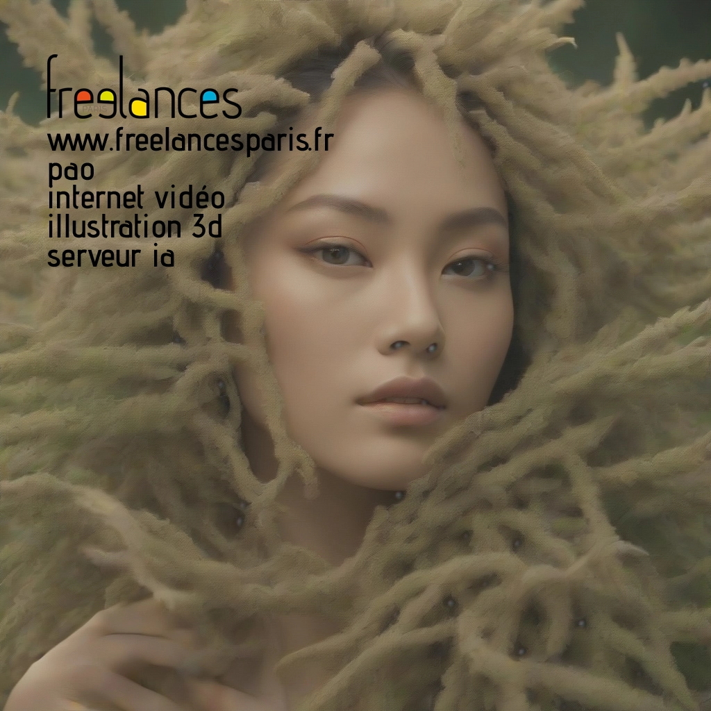 Pao mise en page internet vidéo illustration 3d serveur IA générative AI freelance paris studio de création magazines b19vp3v0